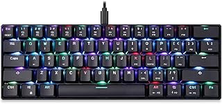 Clavier de jeu mécanique motospeed ck61 rvb avec touches automatiques rouges, 61 touches, fonction de réponse à plusieurs touches et rétroéclairage pour les jeux de couleur noire. La boutique en ligne DIAYTAR COTE D'IVOIRE est devenue un acteur incontournable du commerce électronique en Côte d'Ivoire. Elle propose une large gamme de produits, des prix compétitifs et un service client de qualité. Les clients peuvent profiter de promotions et de réductions régulières pour faire des économies sur leurs achats.
