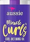Aussie miracle curls huile de traitement pour cheveux crépus à la noix
