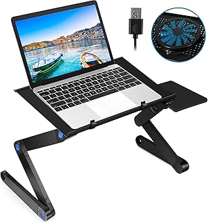 Support réglable pour ordinateur portable avec grand ventilateur de refroidissement usb, bureau pliable ergonomique uhome avec tapis de souris, support de table réglable en aluminium pour ordinateur portable pour lit et canapé. DIAYTAR COTE D'IVOIRE est une boutique en ligne généraliste qui offre plus de 300000 références de produits. Elle est reconnue comme l'une des boutiques en ligne les plus populaires en Côte d'Ivoire. Avec une grande variété de produits, DIAYTAR COTE D'IVOIRE répond aux besoins de ses clients.