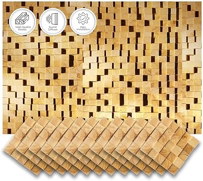 Icepunch mosaïque 3d design art mural en bois finlandais de haute