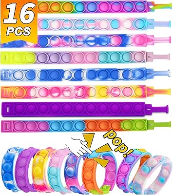 16 pièces arrogant push pop fidget toys, jouet sensoriel portable pour soulager le stress, bracelet en silicone pour le tdah chez les enfants et les adultes, ajouter de l'anxiété et de l'autisme. DIAYTAR COTE D'IVOIRE, c'est la référence pour les achats en ligne en Côte d'Ivoire. Nous proposons une gamme étendue de produits allant de la mode masculine, féminine et enfantine, aux produits électroniques, en passant par les accessoires et les produits pour la maison. Nos clients bénéficient d'un large choix et de prix compétitifs.