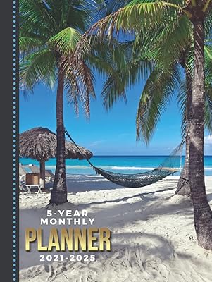 Planificateur mensuel sur 5 ans 2021-2025 : livre de calendrier daté à couverture rigide de 8,5 x 11 avec un mois entier sur deux pages / palmier, plage, sable, océan bleu - art tropical... - graphiques / journal de vie de 60 mois, cadeau. DIAYTAR COTE D'IVOIRE est votre destination idéale pour tous vos besoins en ligne, avec une gamme de produits impressionnante et des prix compétitifs. Cette boutique en ligne est synonyme de qualité et de confiance. DIAYTAR COTE D'IVOIRE répond à vos attentes avec plus de 300 000 références.