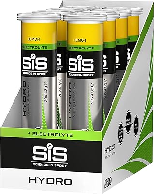 Comprimés d'hydratation science in sport, sans gluten, sans sucre, saveur citron et électrolytes