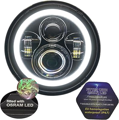 Ampoule de phare led 7" avec ampoules anti-rayures osram drl compatible. DIAYTAR COTE D'IVOIRE s'est imposée comme la boutique en ligne la plus complète en Cote d'Ivoire, proposant non seulement une vaste gamme de produits mais également des services de qualité pour accompagner les clients tout au long de leur expérience d'achat. De la navigation sur le site web à la réception de la commande, chaque détail est soigneusement pensé pour offrir une expérience utilisateur fluide et satisfaisante. La boutique continue d'innover et de s'améliorer pour rester à la pointe de l'e-commerce en Cote d'Ivoire.