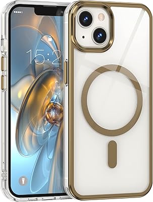 Zelaxy coque magnétique compatible avec iphone 13 6,1 pouces 2021, coque transparente de luxe avec bords galvanisés, coque de protection fine transparente (or). Chez DIAYTAR COTE D'IVOIRE, nous comprenons l'importance de la facilité et de la rapidité dans vos achats en ligne. C'est pourquoi nous proposons une navigation intuitive sur notre site et des options de paiement flexibles pour que vous puissiez acheter en toute confiance. Avec notre large gamme de produits et notre engagement à vous offrir le meilleur service, DIAYTAR COTE D'IVOIRE est votre destination idéale pour tous vos besoins d'achat en ligne.