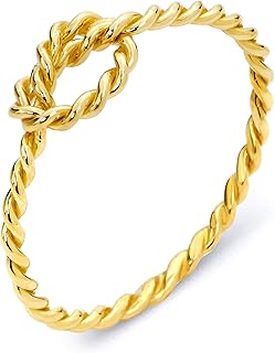 Bague collier en or massif 10 carats avec finition midi polie pour femme