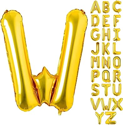 Grands ballons à hélium lettre w de 32 pouces, grands ballons en aluminium