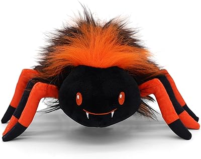 Peluche d'halloween - araignée en peluche animale - araignées tarentules noires mignonnes