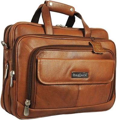 Jack avior porte-documents en cuir véritable pour ordinateur portable hommes femmes