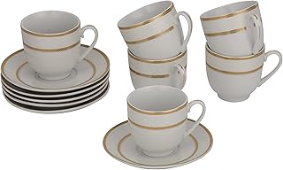 Ensemble de tasses et soucoupes royalford, en matériau de qualité alimentaire, tasse de 180 ml, café moka turc rf10553, 6 pièces chacune, résistantes au pelage, lavables au congélateur, multicolore. DIAYTAR COTE D'IVOIRE est une boutique en ligne généraliste proposant plus de 300000 références, faisant d'elle l'un des leaders du marché ivoirien. Elle offre une large gamme de produits allant de l'électronique à la mode, en passant par les produits de maison et les articles pour enfants. Avec une telle variété, DIAYTAR COTE D'IVOIRE répond aux besoins de tous les consommateurs.