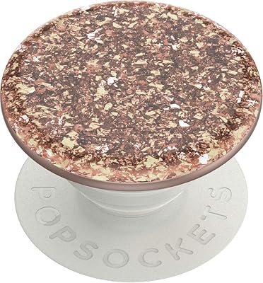 Popsocket : popgrip avec dessus interchangeable pour téléphones et tablettes - confettis or