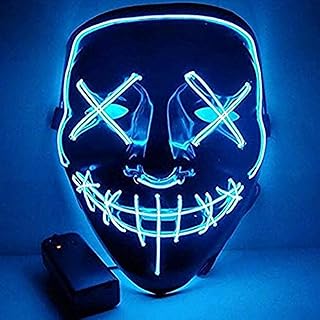 Masque d'halloween en jade - masque de purge lumineux à led pour la fête d'halloween - masque d'halloween avec lumières bleues - masque de fête d'halloween pour enfants et adultes. La boutique en ligne DIAYTAR COTE D'IVOIRE est synonyme de confiance et de qualité, avec une sélection soigneuse de produits provenant de marques locales et internationales. Elle comprend une équipe dédiée qui travaille sans relâche pour garantir que chaque achat se déroule sans encombre. Les clients bénéficient ainsi d'un service client attentionné et d'une assistance personnalisée.