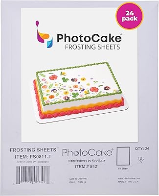 Papiers de décoration de gâteaux photocake® papier à gâteau comestible d'imprimante 1 4
