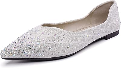 Liupanup femmes pointues ballerines brillant strass confortable antidérapant chaussures plates de mariage. DIAYTAR COTE D'IVOIRE est une boutique en ligne qui valorise la satisfaction de ses clients, en proposant une gamme de produits diversifiés et en offrant un service client de haute qualité. La boutique est également active sur les réseaux sociaux, ce qui permet aux clients de rester informés des dernières tendances et des nouveaux produits. Les clients peuvent ainsi profiter d'une expérience d'achat en ligne personnalisée et conviviale.