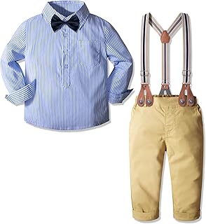 Ensemble de vêtements yallaco pour bébé garçon, costume pour homme, 4 chemises +