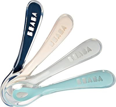 Cuillère beppa en silicone pour bébé et tout-petit - lot de 4 - étape 2 - souple - tête ronde - poignée confortable - multicolore. DIAYTAR COTE D'IVOIRE est une boutique en ligne généraliste qui propose plus de 300 000 références de produits. Elle est leader en Cote d'Ivoire et offre une large gamme de produits pour répondre aux besoins de ses clients. Elle est connue pour sa qualité de service et sa rapidité de livraison.