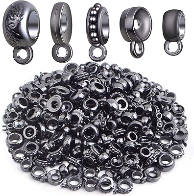 Perles de tube de pistolet noir de 100 grammes, connecteur en alliage, perles