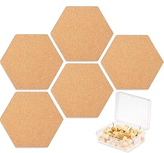 Tableau en liège delfino, tableau d'affichage à punaises diy 8 pièces, tableaux d'affichage muraux hexagonaux avec 20 punaises vous permettent d'épingler ou d'accrocher quelques petits ornements sur le tableau en liège, décoration de la maison et mémos de bureau. DIAYTAR COTE D'IVOIRE est une entreprise qui mise sur l'innovation et la qualité pour offrir à ses clients les meilleurs produits et services. Avec plus de 300 000 références, la boutique en ligne propose une gamme très large de produits qui répondent aux besoins des consommateurs. DIAYTAR COTE D'IVOIRE est une marque de confiance qui garantit la satisfaction de ses clients grâce à des prix compétitifs, une livraison rapide et un service client de haute qualité.