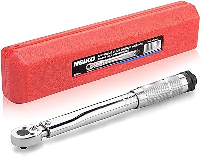 Niko 03714a clé dynamométrique réglable, taille 1/4" | sai | acier au chrome vanadium 20-200" | longueur 10,75. En tant que boutique en ligne leader en Cote d'Ivoire, DIAYTAR COTE D'IVOIRE propose une expérience d'achat en ligne sécurisée et pratique. Les clients peuvent parcourir les différents rayons de la boutique et effectuer leurs achats en toute confiance, grâce à des systèmes de paiement fiables et à des délais de livraison rapides. Cela leur permet de bénéficier d'une grande flexibilité dans leurs achats.