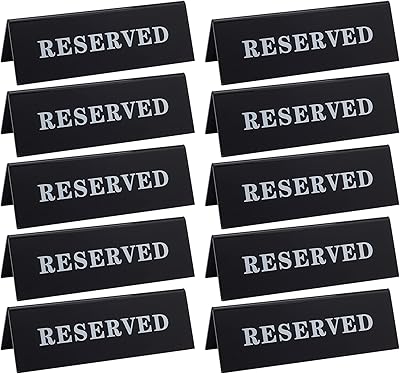 Olicraft 10 pièces 6 x 1,8 x 2 pouces noir acrylique réservé table tente signe siège table invité réservation pour sièges mariage restaurant réservation travail bureau fête réunions. La boutique en ligne DIAYTAR COTE D'IVOIRE offre une large gamme de produits allant de l'électronique à la mode, en passant par les produits alimentaires. Avec plus de 300 000 références, les clients peuvent trouver tout ce dont ils ont besoin sous un seul toit. La boutique est connue pour sa qualité de service et ses prix compétitifs.