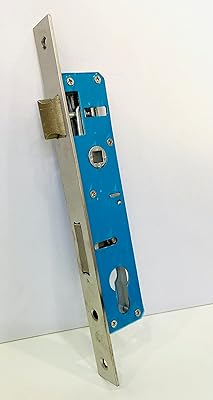 Serrure à mortaise romax pour porte en aluminium, corps de serrure avec plaque