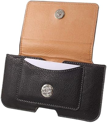 Dfv mobile - étui en cuir avec clip ceinture horizontal et porte-cartes