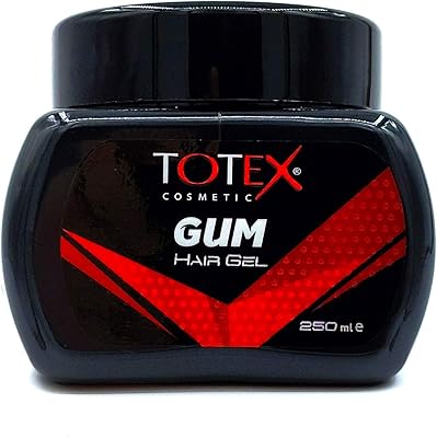 Gel coiffant totex gel capillaire gommeux contrôle des bords extra fort pour hommes
