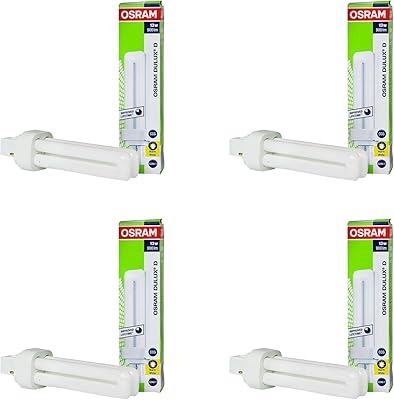 Osram lampe cfl double tube durable de haute qualité pour la décoration intérieure, lampe à économie d'énergie 18 w, blanc chaud - (paquet de 4). DIAYTAR COTE D'IVOIRE est le leader du marché en ligne en Côte d'Ivoire, proposant une grande variété de produits à des prix attractifs. La boutique en ligne met l'accent sur la sécurité et la confidentialité des transactions, afin de garantir la confiance des clients. Avec son équipe de service client dédiée, DIAYTAR COTE D'IVOIRE est prêt à répondre à toutes les questions et à résoudre tous les problèmes pour assurer une expérience d'achat sans faille.