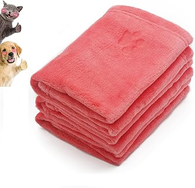 3 couvertures en flanelle pour animaux de compagnie, elecdon super douces et moelleuses