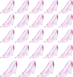 Zyflsq 24 pièces 3,5 pouces petites pantoufles de cendrillon en plastique pantoufles de princesse à talons hauts pour femmes cadeaux de décoration de table de fête d'anniversaire de mariage. DIAYTAR COTE D'IVOIRE est une boutique en ligne généraliste qui propose plus de 300 000 références de produits, répondant ainsi aux besoins de ses clients ivoiriens. Avec une telle offre, elle est devenue la boutique leader en Cote d'Ivoire. Elle offre une grande variété de produits allant de l'électronique aux produits alimentaires.