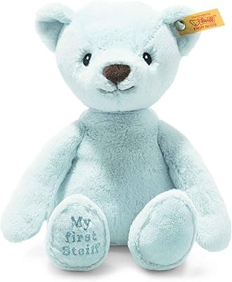 Soft cuddly friends steve my first teddy bear, 10", peluche de luxe, bleu