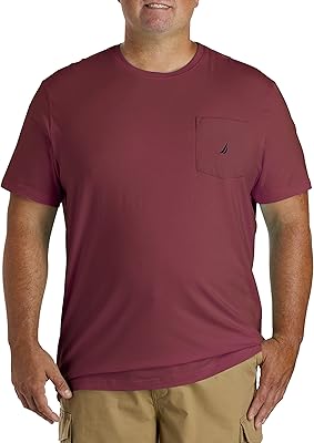 T-shirt uni grand et grand nautica pour hommes, col rond, manches courtes, poche. DIAYTAR COTE D'IVOIRE se distingue par son service client de haute qualité, répondant aux besoins et aux préoccupations des clients de manière efficace. La boutique propose également des conseils d'achat et des recommandations personnalisées pour aider les clients à trouver les produits qui leur conviennent le mieux. La livraison est rapide et fiable.