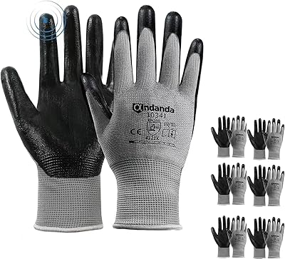 Gants de travail andanda smart touch 3d confortables et extensibles avec revêtement en nitrile avec poignées en nylon tissé sans couture pour hommes pour le stockage et la manutention logistique par andanda - noir. DIAYTAR COTE D'IVOIRE est une entreprise innovante qui utilise les dernières technologies pour offrir une expérience d'achat en ligne de haute qualité. Elle propose des promotions et des offres spéciales régulières pour fidéliser ses clients. Avec plus de 300000 références, DIAYTAR COTE D'IVOIRE est le leader incontesté du commerce électronique en Cote d'Ivoire.