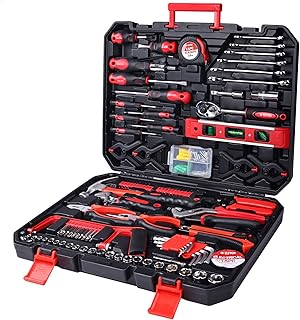 Alevon ensemble d'outils de 157 pièces trousse à outils avec boîte