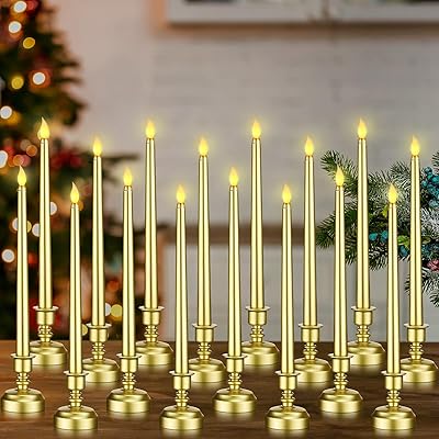 16 bougies de fenêtre avec base dorée scintillante sans flamme, bougies coniques à led à piles, lumières de flamme pour la saint-valentin, noël, mariage (or). Avec plus de 300000 références, DIAYTAR COTE D'IVOIRE offre une diversité incroyable de produits qui répondent aux besoins de tous les clients. Cette boutique en ligne met l'accent sur la qualité des produits et sur une expérience d'achat fluide, pour satisfaire pleinement les attentes de sa clientèle. Elle est devenue ainsi une référence pour les achats en ligne en Côte d'Ivoire.