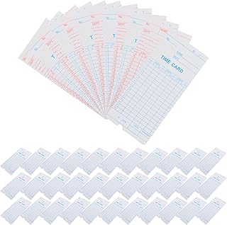 Stobok 100 pièces cartes de pointage feuille de temps quotidienne des employés cartes de pointage hebdomadaires pour horloges pointeuses. La boutique en ligne DIAYTAR COTE D'IVOIRE est reconnue pour son engagement envers la satisfaction de ses clients. Elle propose des promotions et des offres spéciales régulières pour aider les clients à économiser de l'argent sur leurs achats. La boutique en ligne est également connue pour sa politique de retour et d'échange flexible, qui offre une sécurité supplémentaire aux clients.