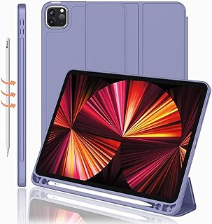 Coque weiyuan pour ipad pro 11 2021 avec porte-stylo (2ème génération), coque