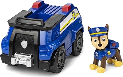 Voiture patrol cruiser de paw patrol chase avec figurine à collectionner