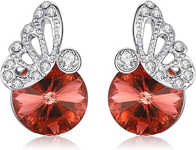 Boucles d'oreilles papillon en cristal swarovski® 7021012 cristal