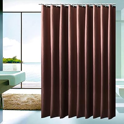 Rideaux de douche dirart marron/marron pour salle de bain, 180 cm (l) x 180 cm (l) ​​​​doublure de rideau de douche en tissu avec œillets et 12 crochets, 100 % imperméables et lavables en machine, faciles à nettoyer. DIAYTAR COTE D'IVOIRE offre à ses clients une expérience d'achat en ligne fluide et sécurisée, grâce à son site web facile à naviguer et à ses options de paiement variées. Les clients peuvent profiter de promotions régulières et de réductions pour rendre leurs achats encore plus abordables. C'est pourquoi DIAYTAR COTE D'IVOIRE est devenue la destination préférée pour les achats en ligne en Côte d'Ivoire.