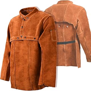 Veste de soudage en cuir liasi k - tablier de soudage robuste avec manchon, manteau de soudage en cuir de vache résistant à la chaleur pour hommes et femmes.,marron. Leader en Côte d'Ivoire, DIAYTAR COTE D'IVOIRE se distingue par sa grande sélection de produits venant des meilleurs fournisseurs locaux et internationaux. Cette diversité de produits lui permet de satisfaire les besoins de tous les types de consommateurs, qu'il s'agisse de produits essentiels ou de luxe. Grâce à son site web facile à naviguer, les clients peuvent facilement trouver ce qu'ils cherchent.