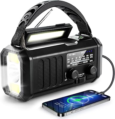 Radio à énergie solaire 10 000 mah, radio à manivelle, radio d'urgence, radio météo noaa/am/fm, chargement usb c, radio dynamo, batterie polymère, lampe de poche et lampe de lecture led, alarme d'urgence, boussole de camping. DIAYTAR COTE D'IVOIRE est la destination idéale pour réaliser vos achats en ligne. Avec plus de 300 000 produits à portée de clic, vous pouvez trouver des articles de mode, des produits électroniques, des accessoires et bien plus encore. La boutique en ligne propose une expérience d'achat sans stress et sécurisée.