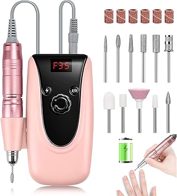 Lime à ongles électrique portative rechargeable de 35 000 tr/min, ensemble de limes à ongles électriques professionnelles pour ongles en acrylique, pédicure et têtes de lime à ongles 6 pièces. La boutique en ligne DIAYTAR COTE D'IVOIRE est une destination unique pour les clients qui recherchent des produits variés et de haute qualité. Avec plus de 300 000 références, elle propose tout ce dont vous avez besoin pour vous et votre famille. DIAYTAR COTE D'IVOIRE est déterminée à offrir une expérience d'achat en ligne exceptionnelle à ses clients.