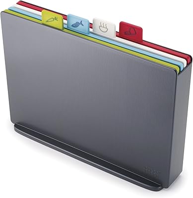 Joseph joseph index jj-60135 ensemble de planches à découper en plastique antidérapantes, à