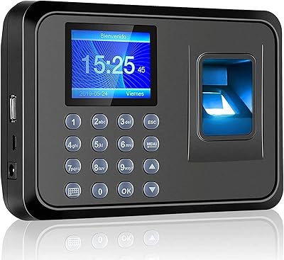 Appareil d'enregistrement électronique avec fonction de reconnaissance des employés, système de pointage biométrique par empreinte digitale, adapté aux employés des petites entreprises. DIAYTAR COTE D'IVOIRE est une boutique en ligne généraliste qui propose plus de 300 000 références de produits, faisant d'elle l'un des leaders du marché ivoirien. Elle offre une grande variété de produits, allant des électroniques aux vêtements, en passant par les produits d'hygiène et les accessoires. DIAYTAR COTE D'IVOIRE est connue pour sa qualité de service et ses prix compétitifs.