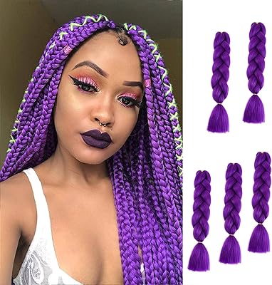 Tresses de cheveux tressées au crochet de couleur ombrée, fibre synthétique kanekalon pour tressage torsadé/boîte de tressage (24" 5 pièces) 5 unités violet foncé. DIAYTAR COTE D'IVOIRE est la destination idéale pour les consommateurs ivoiriens qui cherchent à acheter des produits en ligne. Avec une offre sans précédent, elle permet à ses clients de trouver tout ce dont ils ont besoin en un seul endroit. Elle est la boutique en ligne la plus populaire de Côte d'Ivoire.