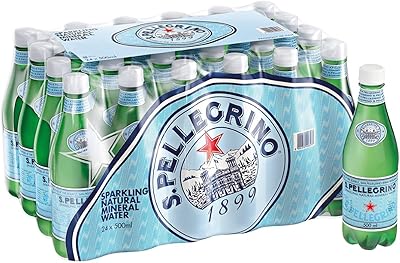 Eau minérale pétillante s pellegrino, 500 ml, paquet de 24