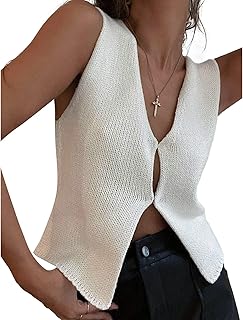 Haut court sans manches en crochet pour femmes, gilet court tricoté boutonné, streetwear y2k. Diaytar Côte d'Ivoire se définit comme la destination idéale pour les habitants de Côte d'Ivoire et des pays voisins qui cherchent à faire des achats en ligne. La boutique en ligne propose une gamme étendue de produits à des prix compétitifs, accompagnés d'une livraison rapide et fiable. Les clients peuvent ainsi profiter d'une expérience d'achat en ligne fluide et pratique.