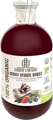 Jus de myrtille végétal 100 % naturel pressé à froid de géorgie, 750