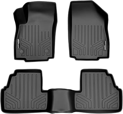 Ensemble de 2 tapis de sol smartliner sur mesure, noirs, compatibles avec buick